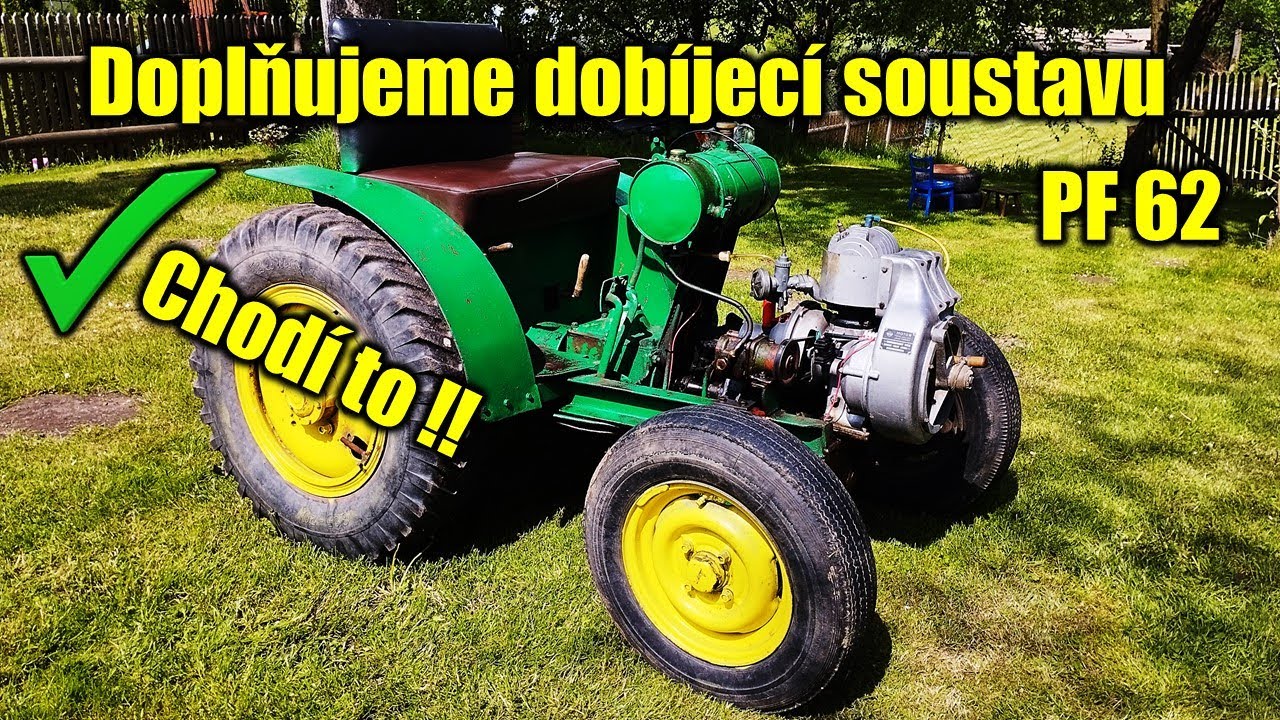 Dobíjecí soustava na malotraktoru PF 62 | Návod na úpravu svépomocí