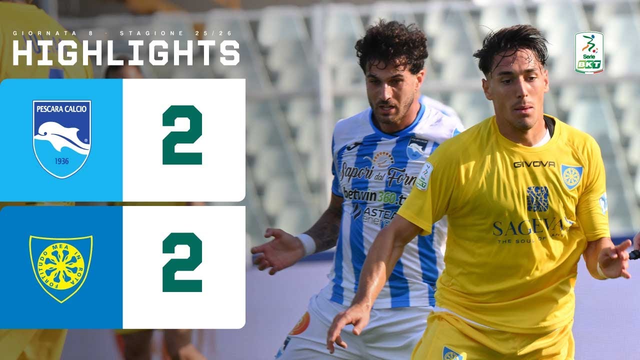 Pescara-Carrarese 2-2 | PAREGGIO all'Adriatico di Pescara | HIGHLIGHTS Serie BKT