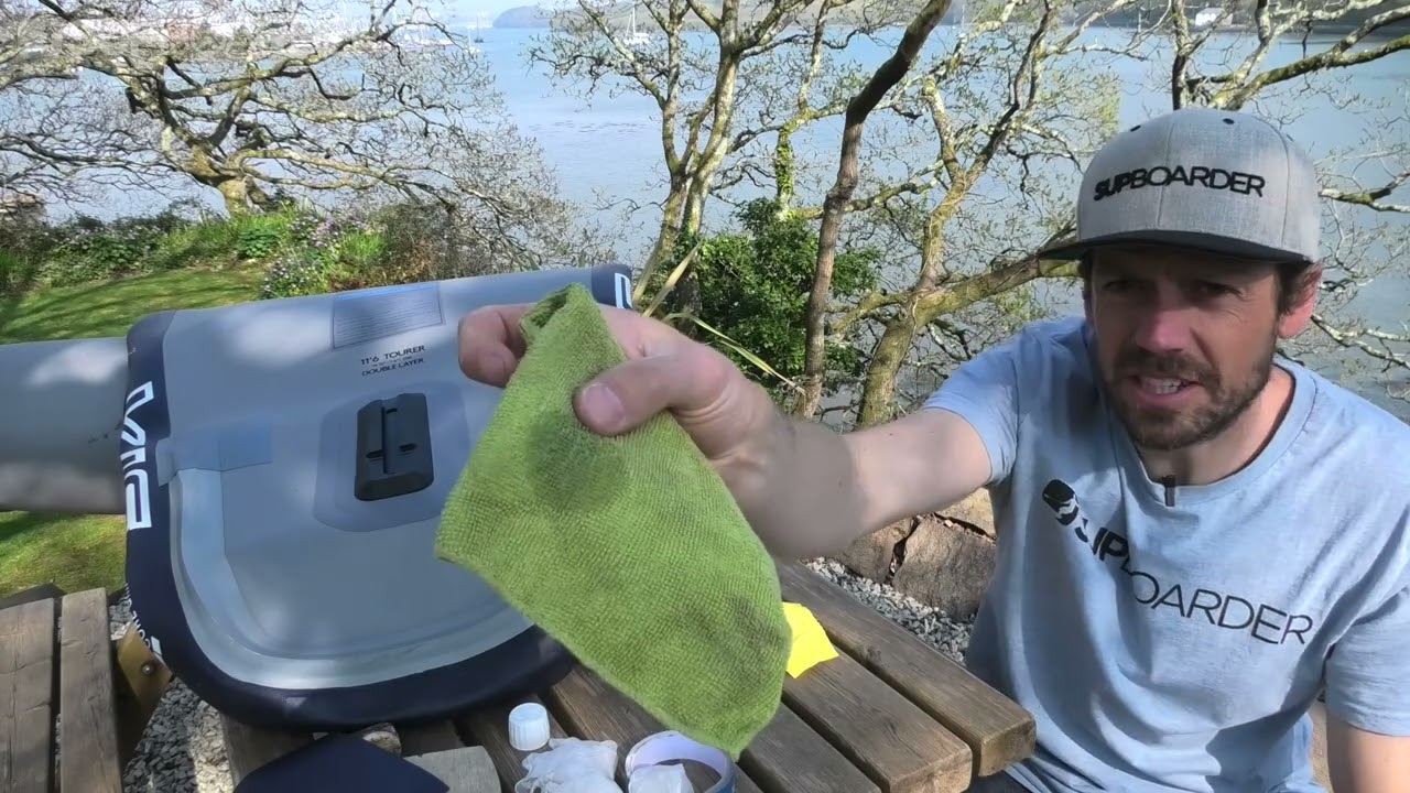 Fixing your iSUP, basic rail patch repair / SUPboarder video
