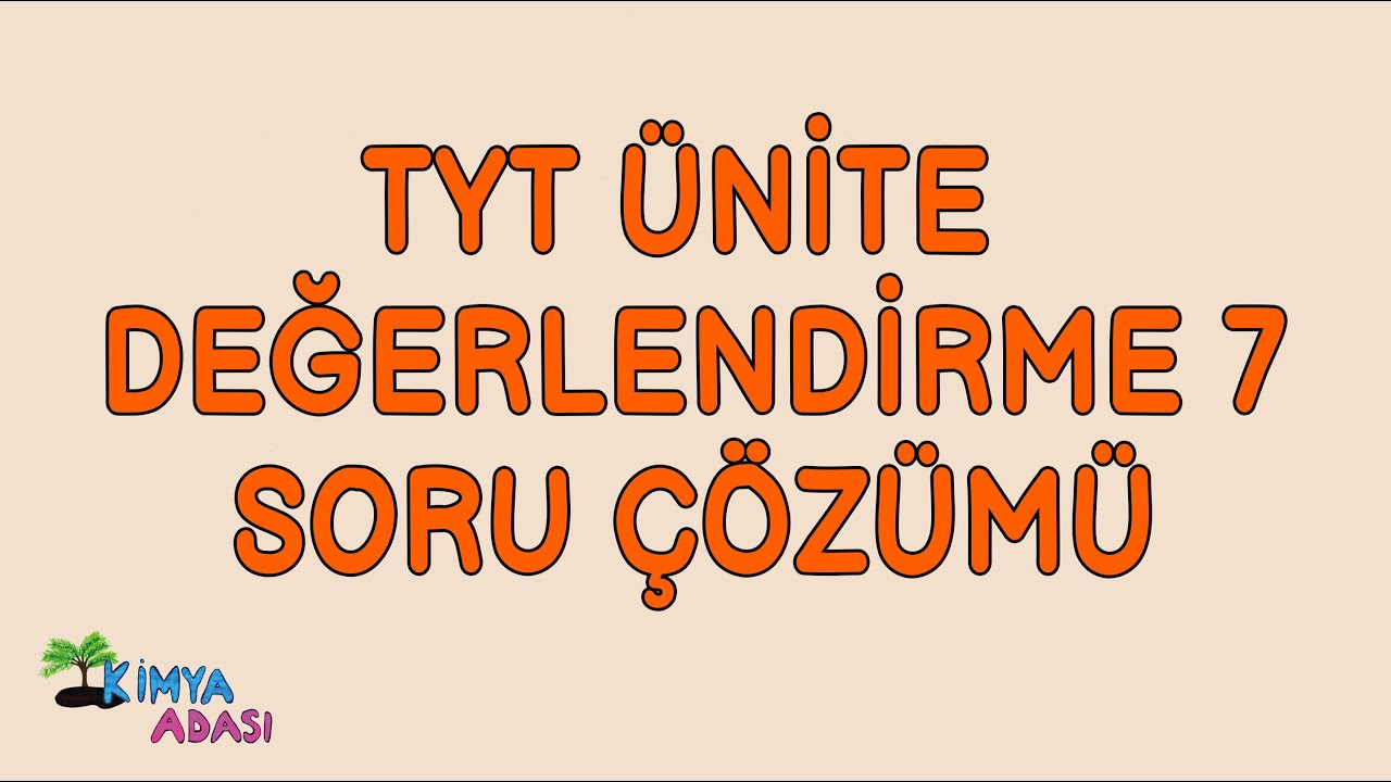 MOL ve KİMYASAL HESAPLAMALAR TYT KİTABIMIZDAN SORU ÇÖZÜMÜ
