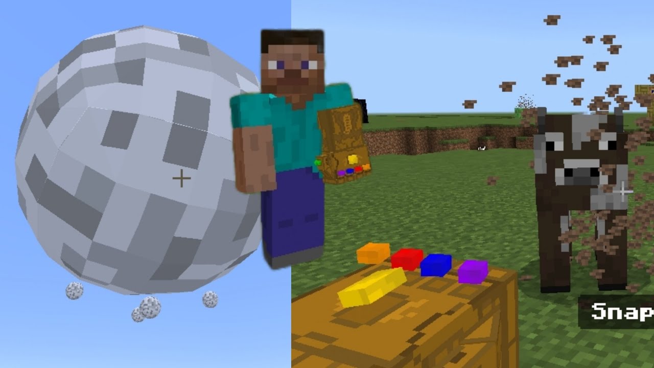 THANOS SONSUZLUK ELDİVENI || 1.19-1.21+ MCPE || 