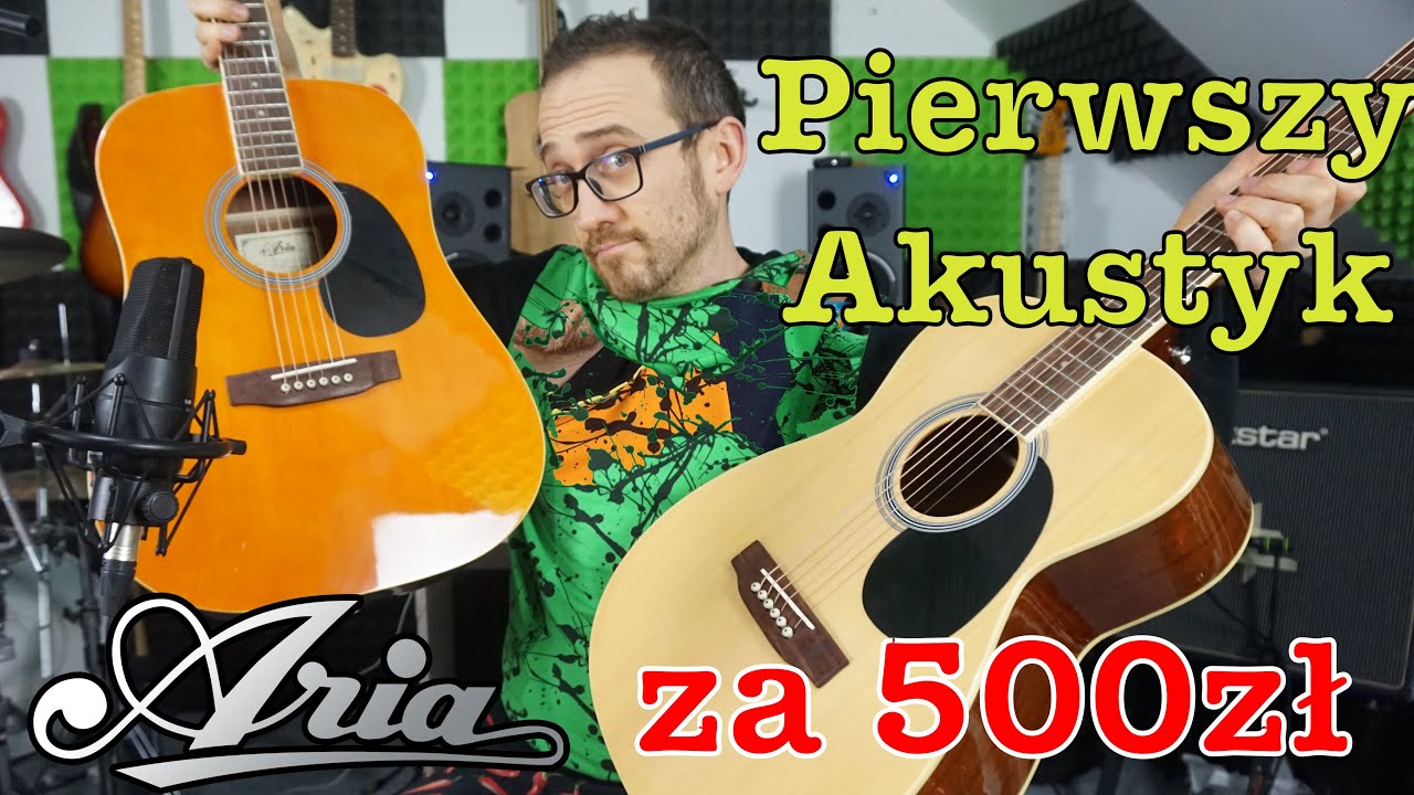Gitara akustyczna za 500zł na początek? Aria AWN-15 i AFN-15