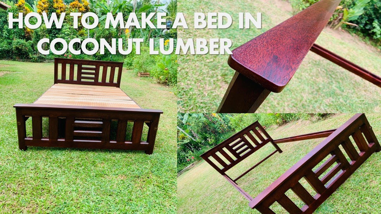 HOW TO MAKE A BED IN COCONUT LUMBER