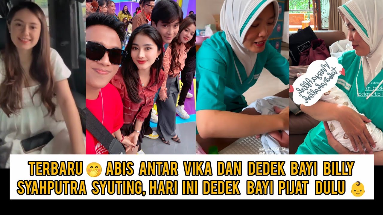 Terbaru🤭abis antar Vika & dedek bayi Billy syahputra syuting,Hari ini dedek bayi mau pijat dulu👶🤭