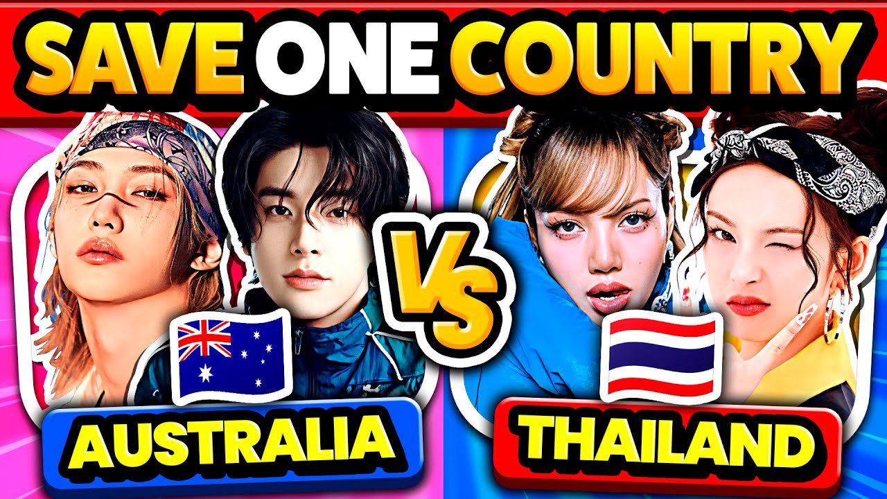 2 IDOLS vs 2 IDOLS: Nationality Edition 🌍 SAVE ONE TEAM! 🥊 | KPOP GAME 2025
