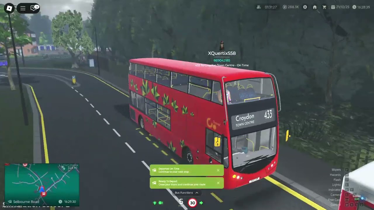 Roblox Croydon 433 Flood(Shift)Driving Sim Server CTC-SCCR-CTC