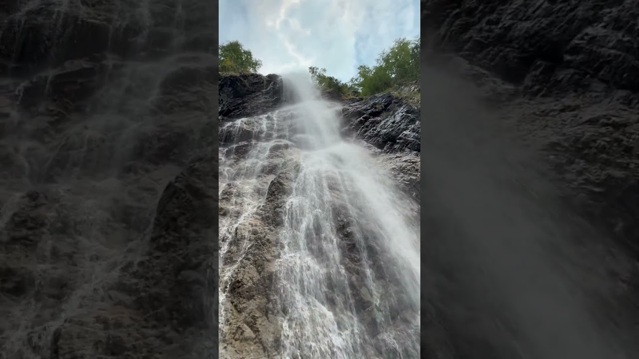 Водопад Байради 1880м РСО Алания #алания #горы #водопад