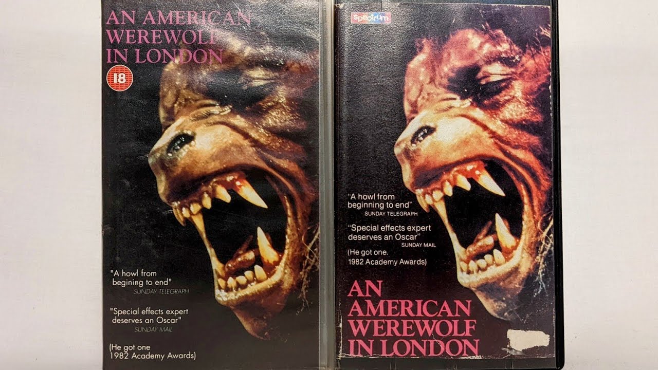 An American Werewolf in London VHS Tapes - Retail and Pre-Cert 📼📺🎬🎥🌕🐺