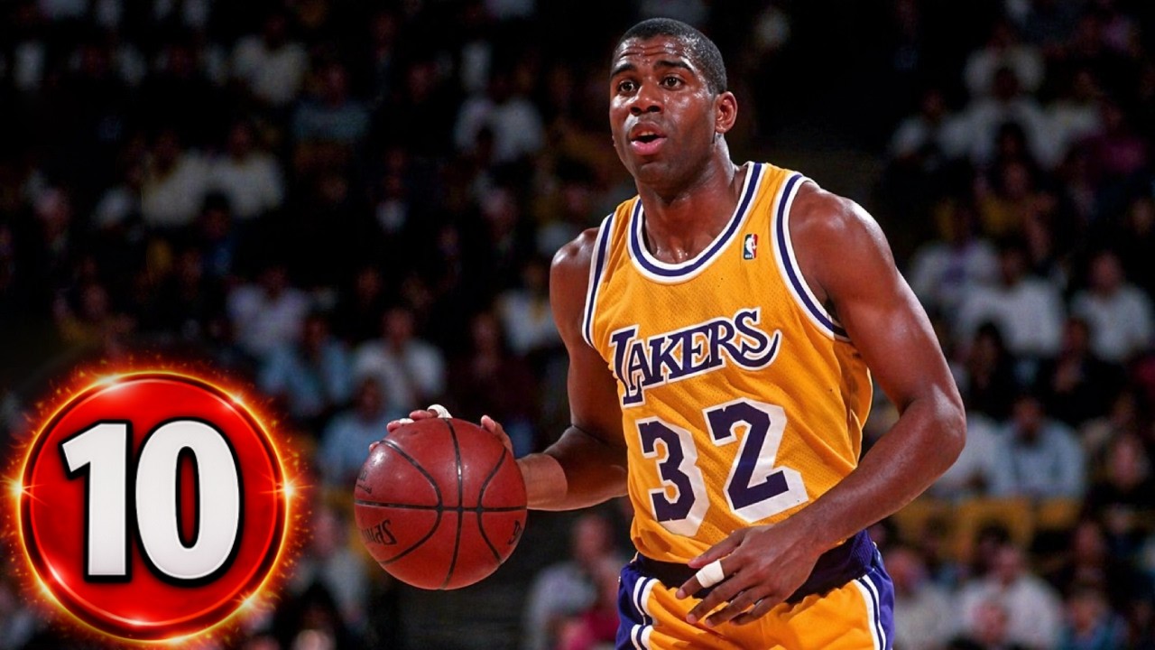 Magic Johnson Top 10 Plays of Career