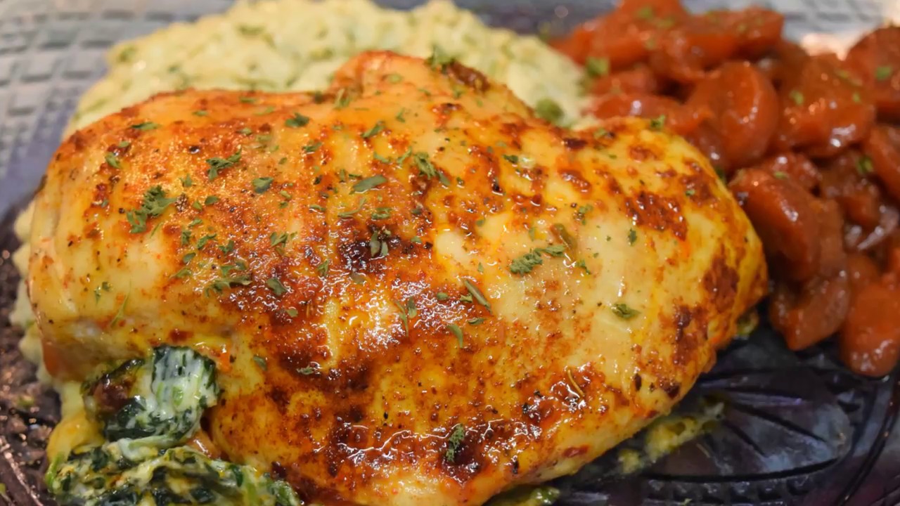 MsSprinkles Delights Ep 28 Airfryer Cheese and Spinach Stuffed Chicken