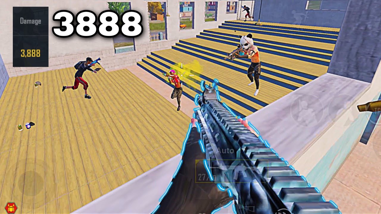 3888 DAMAGE | 5 FINGER HANDCAM😈1 VS 4🔥PUBG MOBILE GAMEPLAY