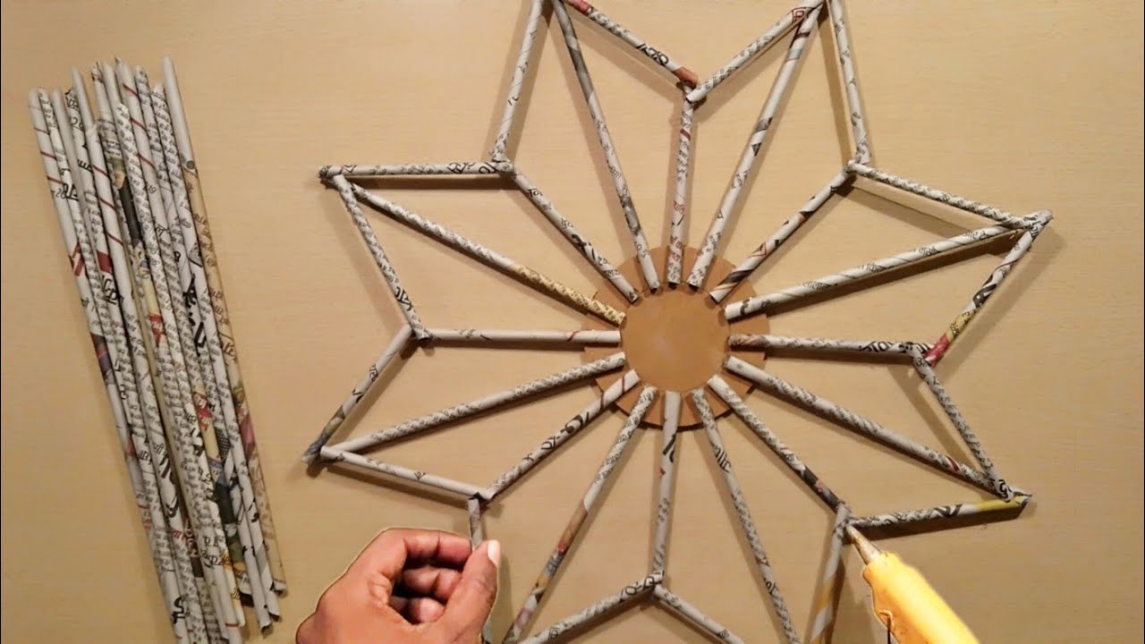 3 Amazing Newspaper Crafts - Home Decoration - Wall Hanging Crafts - Paper Crafts - Paper Flowers