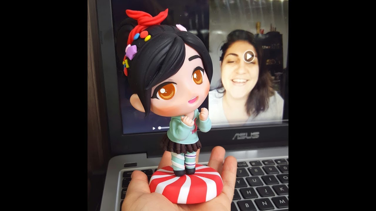[Live do dia 14/09/2018] - Vanellope com Molde Chibi 3D Bipartido