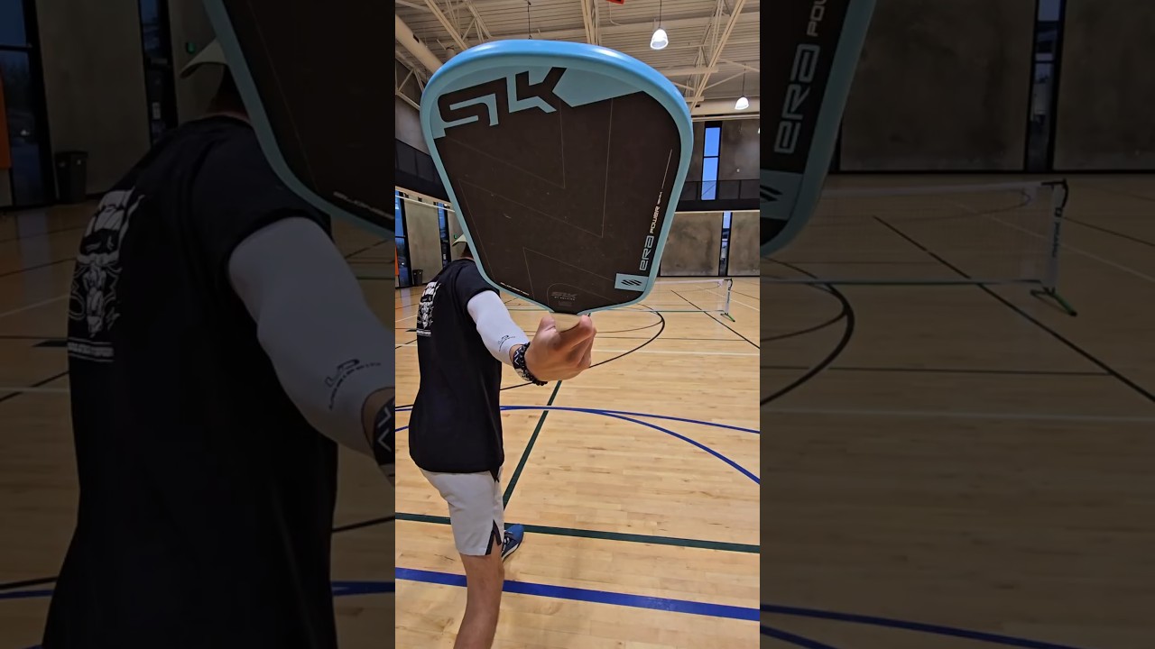 How HARD does the new SLK Era Power hit? 👀 #Selkirk #pickleball #pickleballserve #fyp #sports