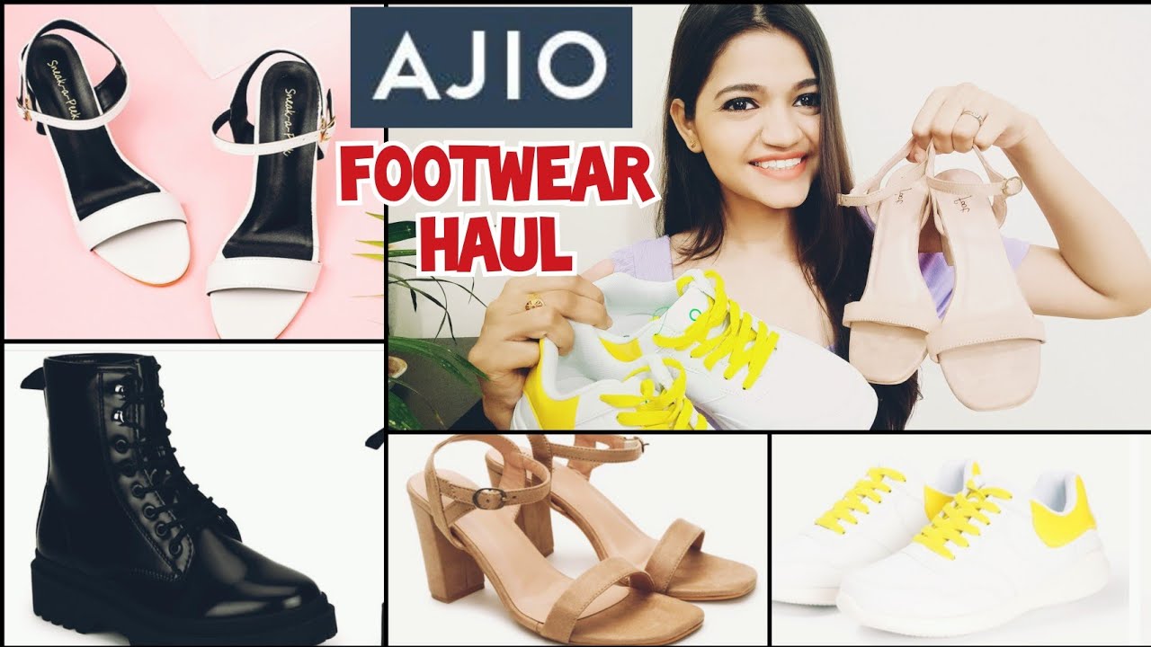AJIO Footwear Haul starting from 299 Rs. only | Heels/boots/shoes/Sliders Haul | Try -on Haul