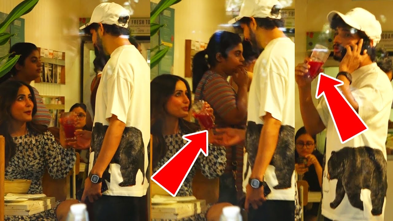 Munawar Faruqui And Hina Khan Drink Juice From Same Glass | Halki Halki Si Promotion