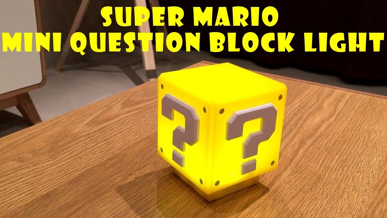 SUPER MARIO MINI QUESTION BLOCK LIGHT - UNBOXING