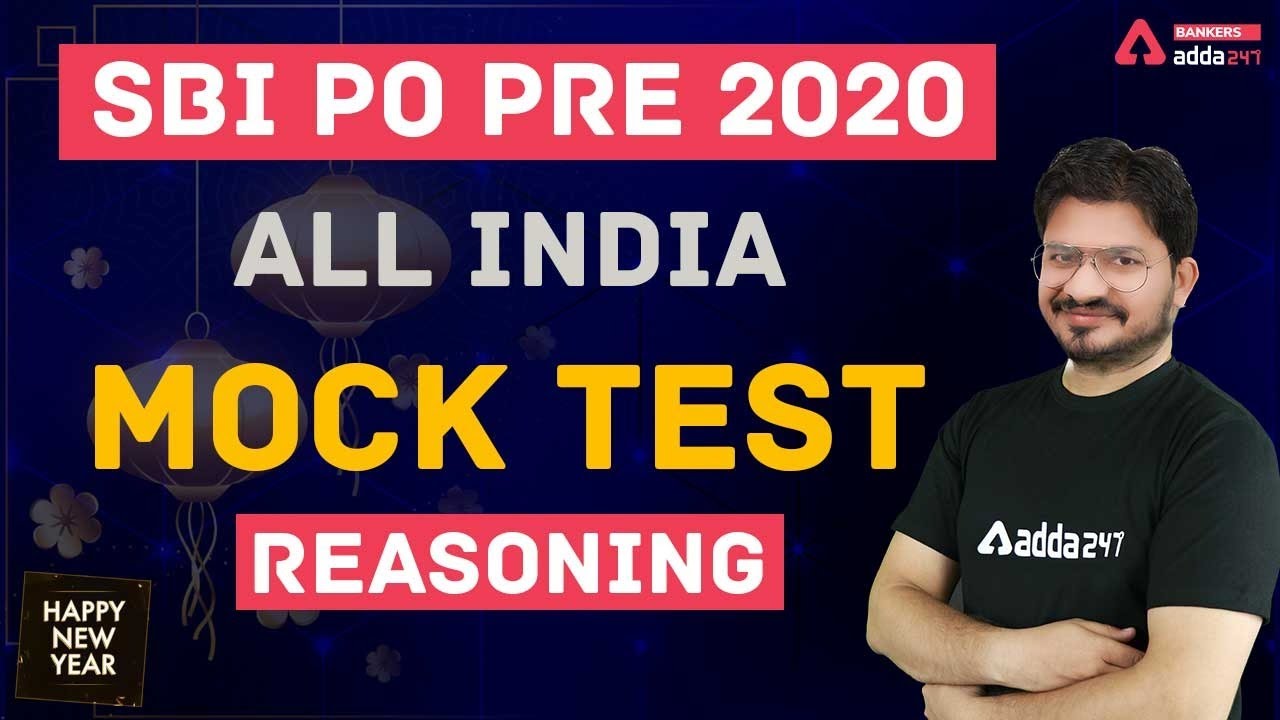 SBI PO PRELIMS 2020 | REASONING | ALL INDIA MOCK TEST | ADDA247