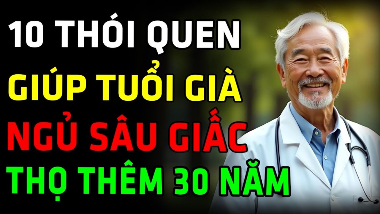 Bác Sĩ Mỹ Tiết Lộ: 10 Thói Quen Vàng Giúp Người Già Ngủ Ngon, Ít Bệnh Và Sống Thọ