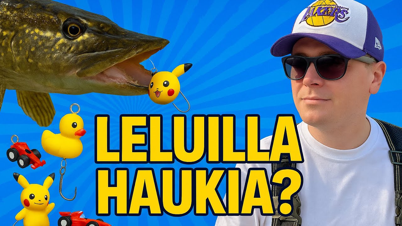 Tehtiin leluista uistimia &ndash; PIKACHULLA HAUKI!?🐟⚡️