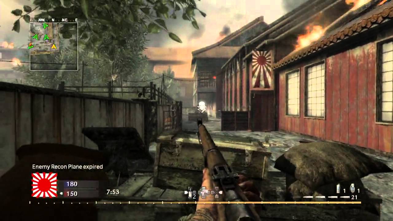 【COD WAW】TDM Arisaka/Bayonet on Courtyard 28-12