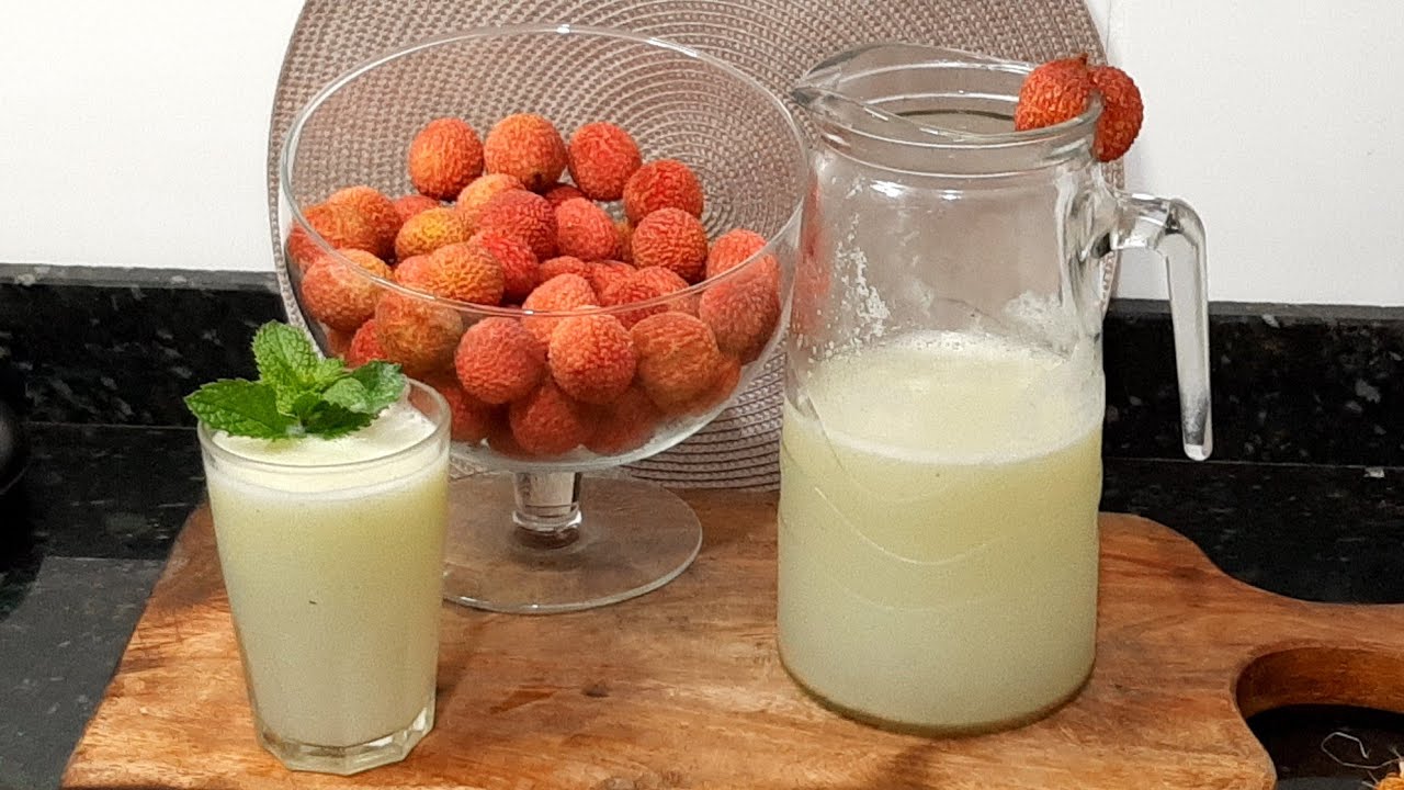 SUCO DE LICHIA  COM HORTELA SUCO  REFRESCANTE uma delícia