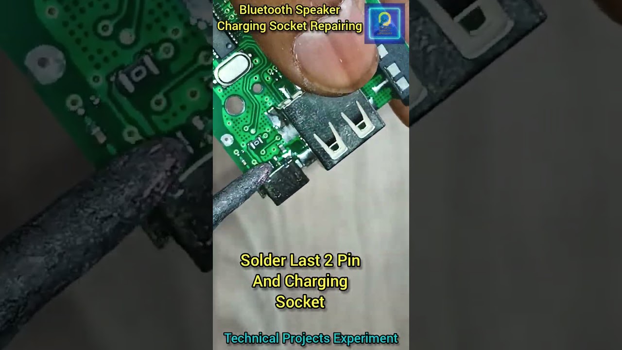 How To Repair Charging Port Of Bluetooth Speaker | TG113 | Full video in description
