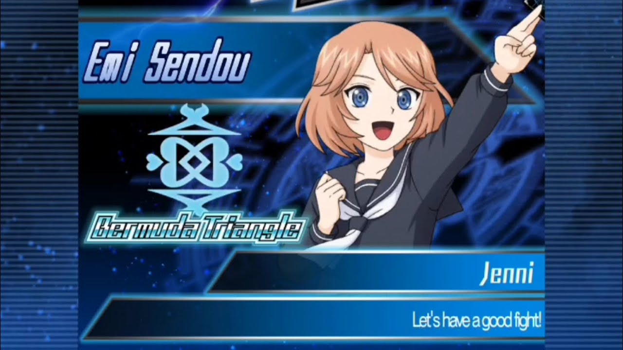 Cardfight Vanguard Zero With Emi Charater By Using Bermuda Triangle.