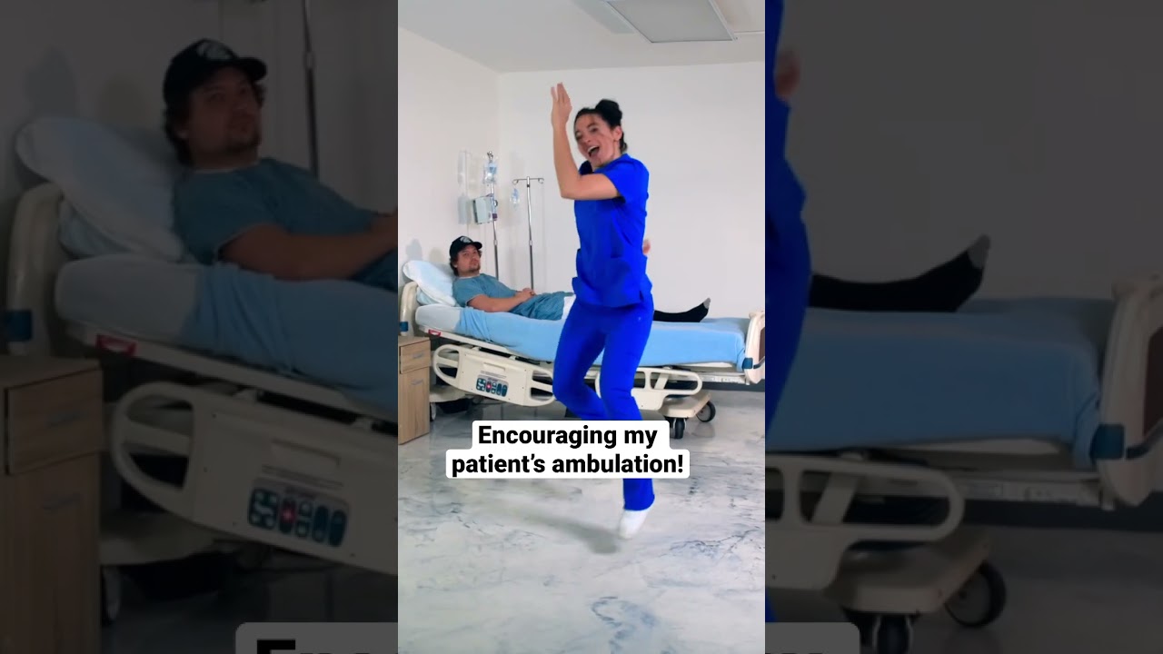 I encourage movement with every patient I see! #nursing #nurses #dance #dancing #scrubs #patient