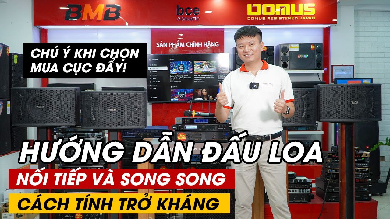 Hướng Dẫn Đấu Loa Nối Tiếp & Song Song, Cách Tính Trở Kháng Chi Tiết Ai Cũng Làm Được