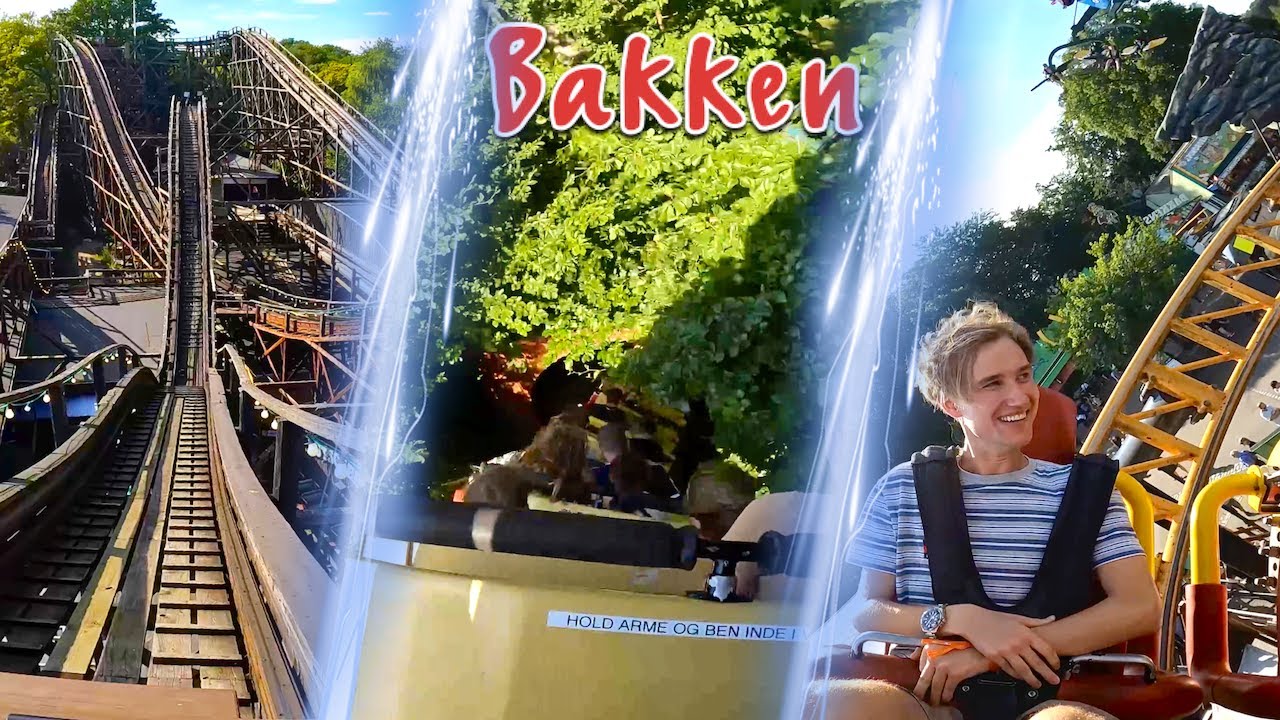 All Roller Coasters at Bakken | 4K Onride POV