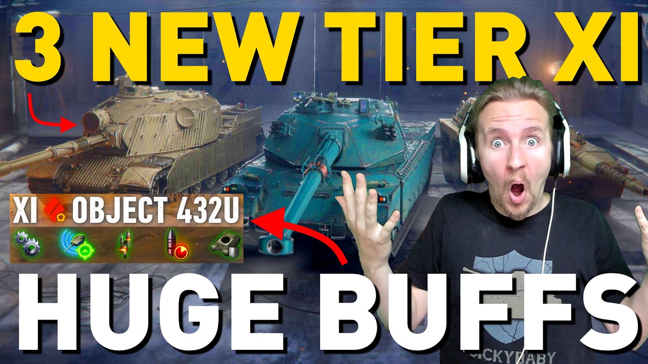 Представлены 3 новых танка 11-го уровня + значительные улучшения! World of Tanks