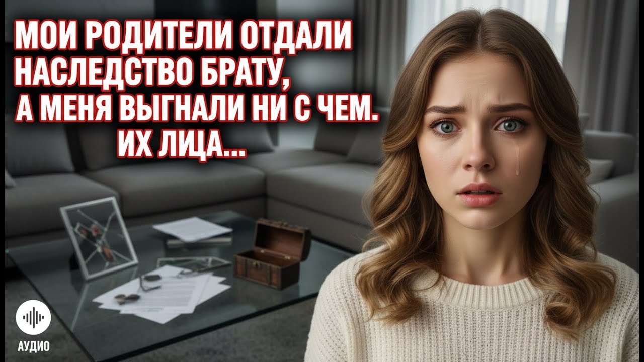 Родители отдали всё наследство брату, а меня выгнали ни с чем. Их лица исказились от ужаса.