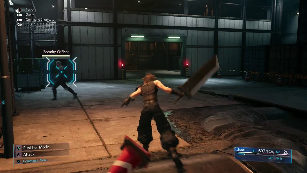Final Fantasy VII Remake Use Cloud Ability Braver and Spell Fire