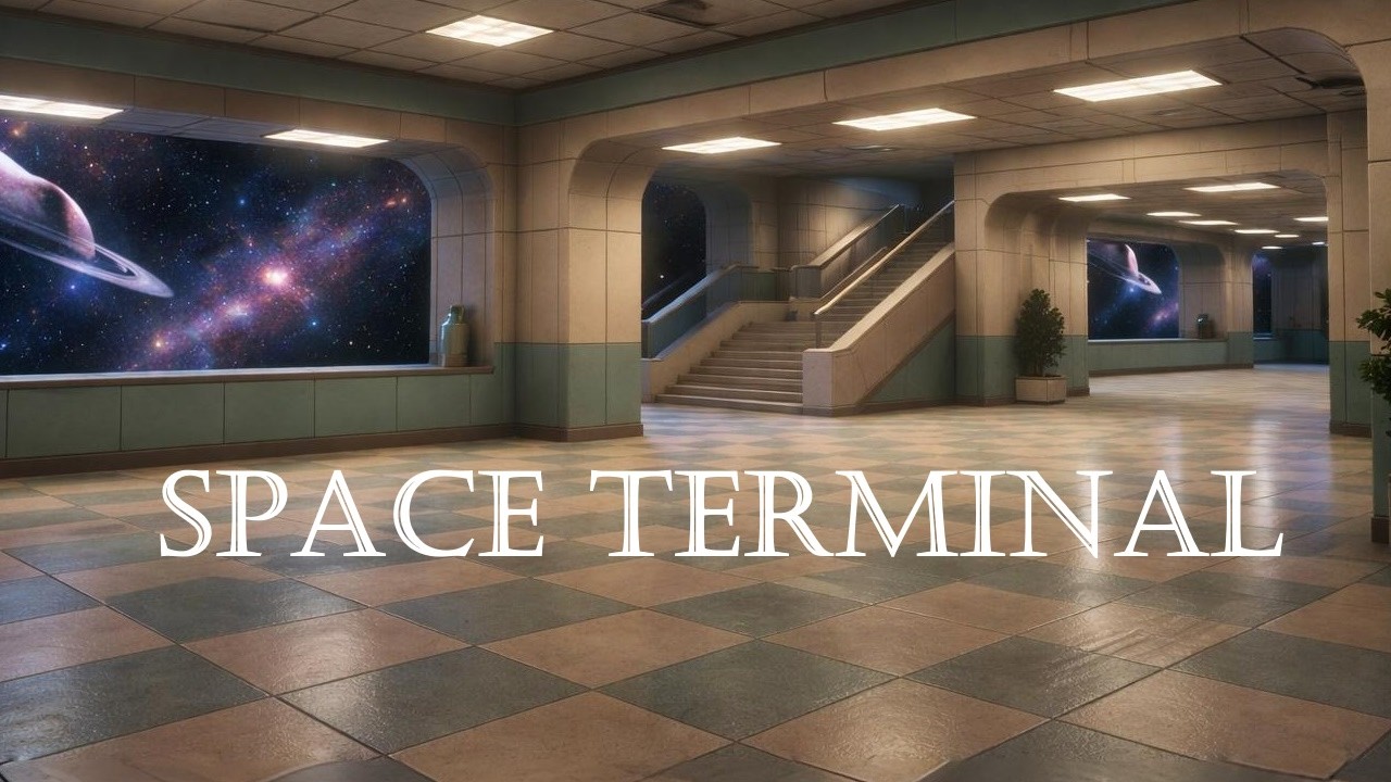 Space Terminal | 4K Soundscapes | Ambience | Study and Focus