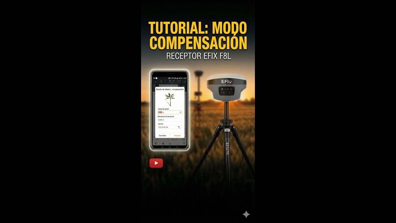 🚀 ¡Domina el Modo Compensación con tu RECEPTOR GNSS EFIX F8L! 📏