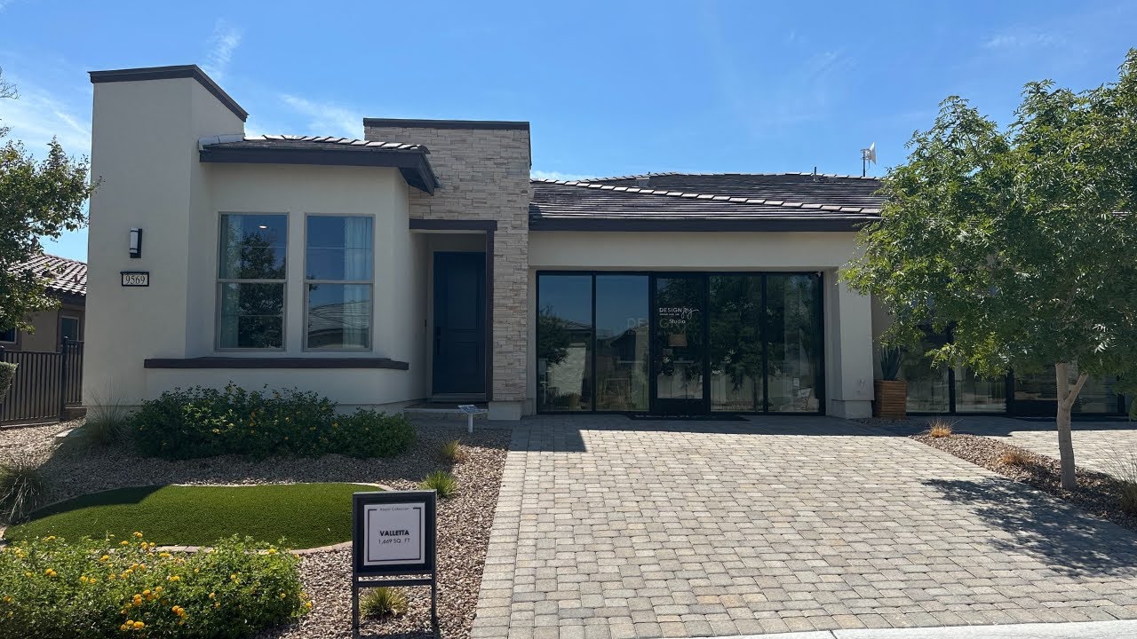 New Luxury Single Story Duplex For Sale Las Vegas Trilogy at Sunstone Shea Homes Resort Coll $445k +