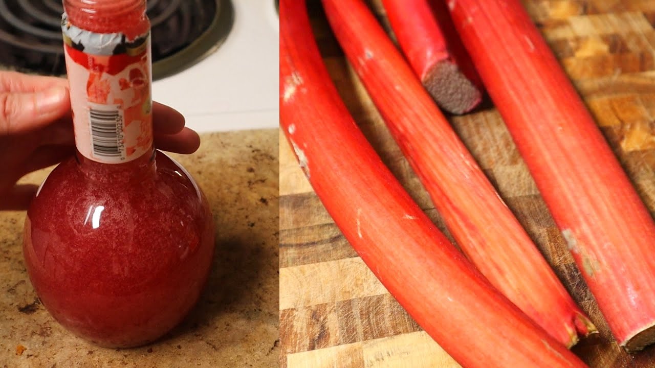 how to make rhubarb syrup (and rhubarb soda!)