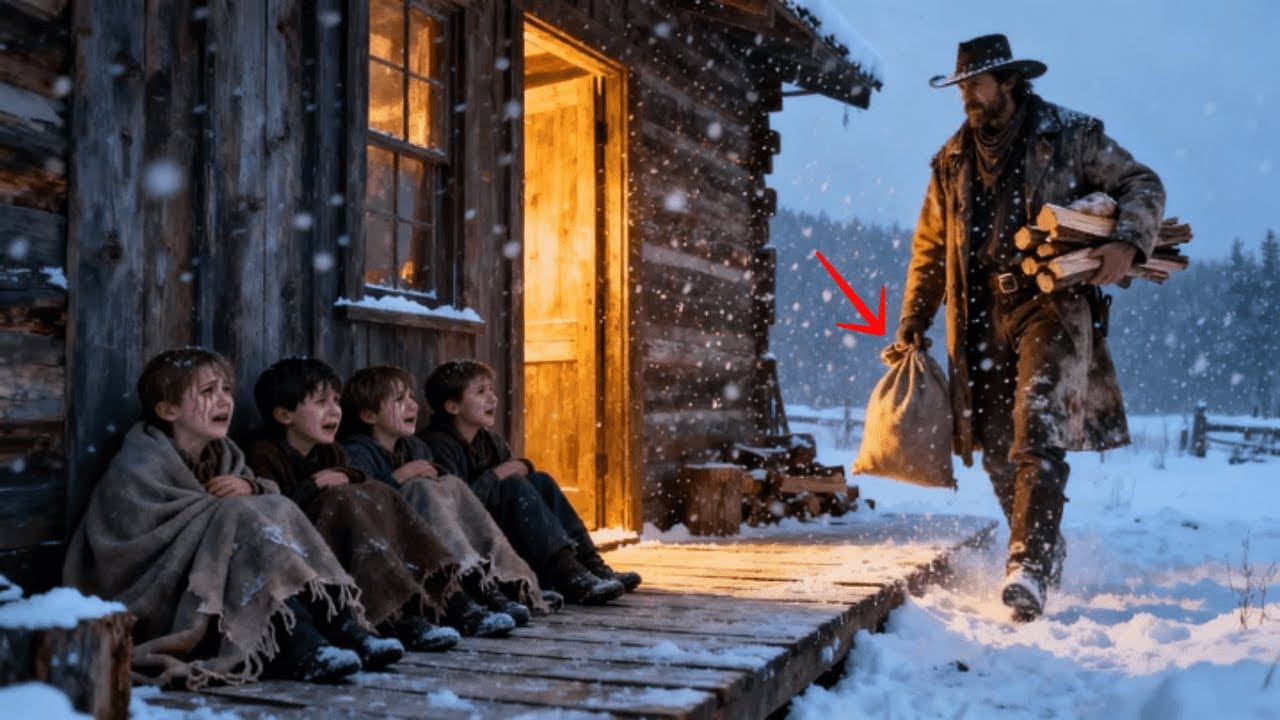 The Widow’s Children Were Crying In The Snow — Until A Cowboy Heard Them