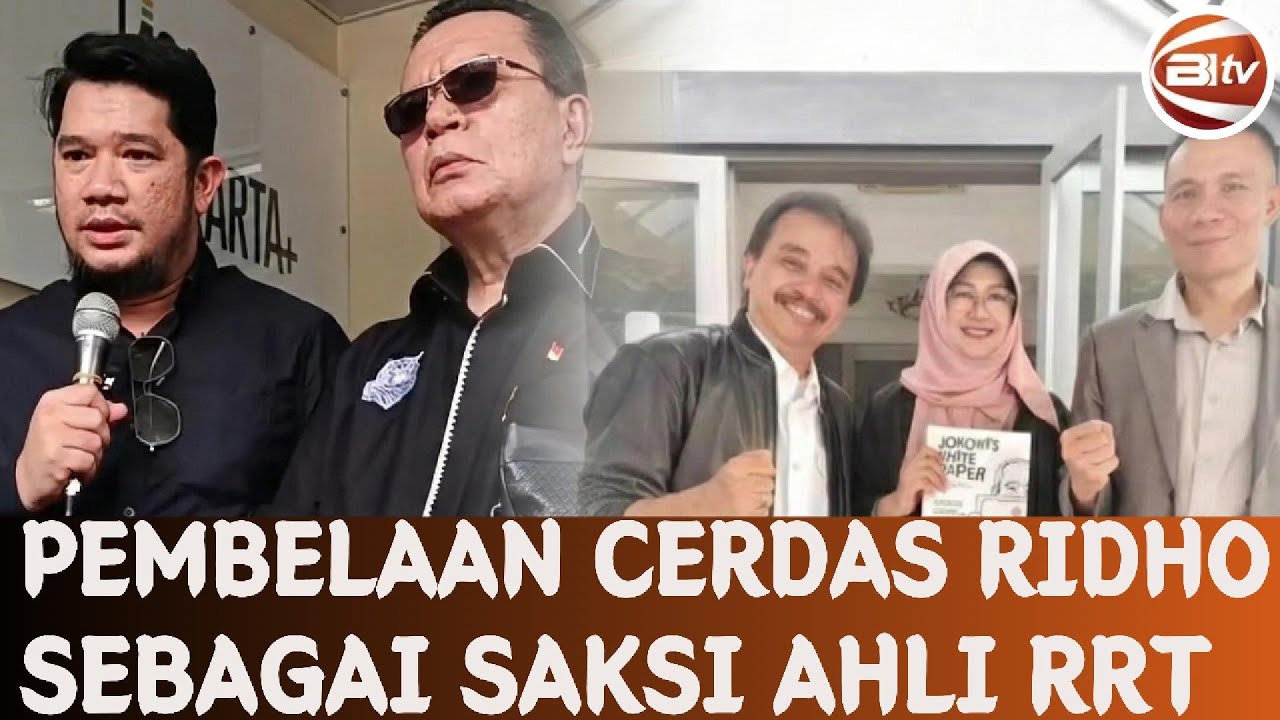 Doktor Ridho Rahmadi Beri Pembelaan Cerdas sebagai Saksi Ahli RRT