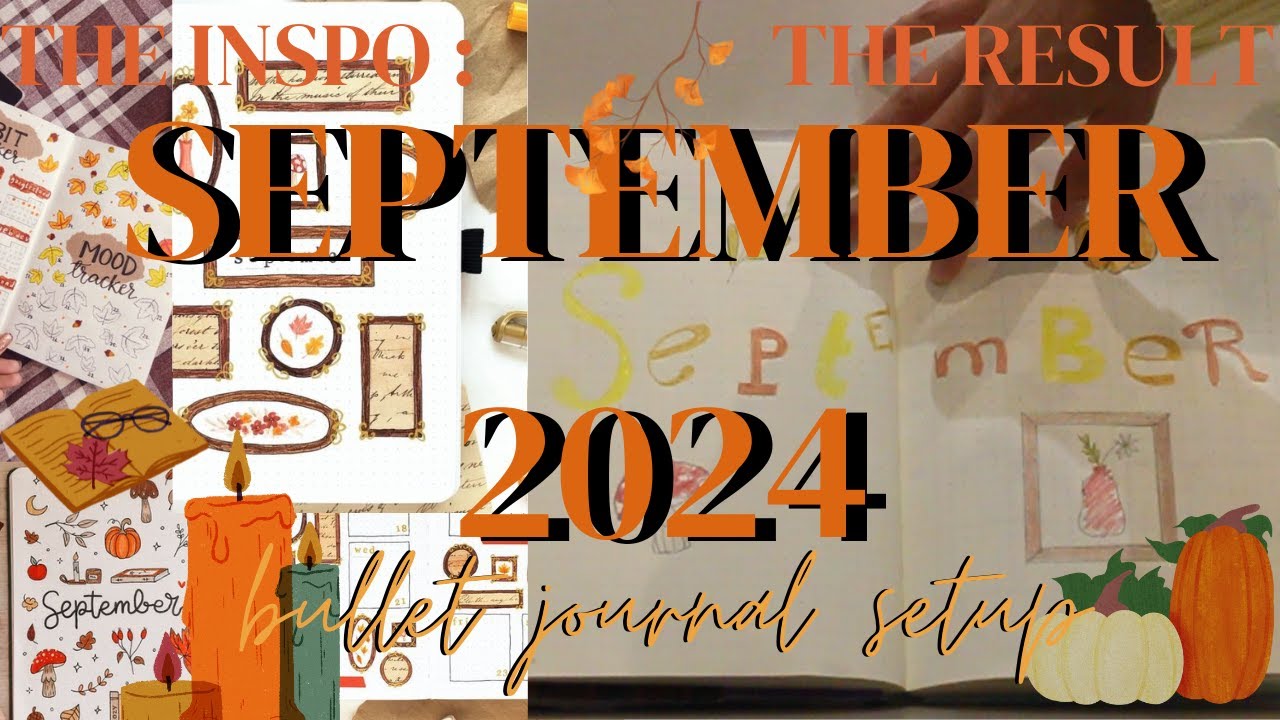 My september bujo spread [+ flip through August]