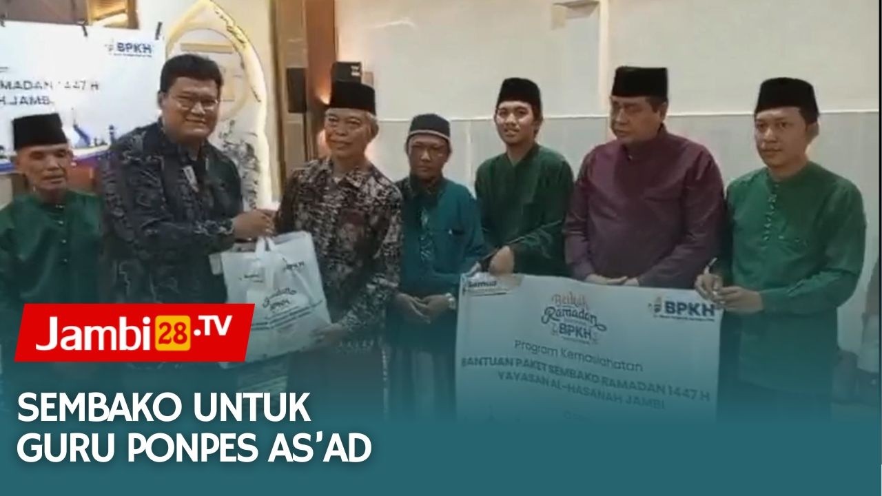 HBA Bagikan Sembako untuk Majelis Guru Ponpes As’ad Jambi