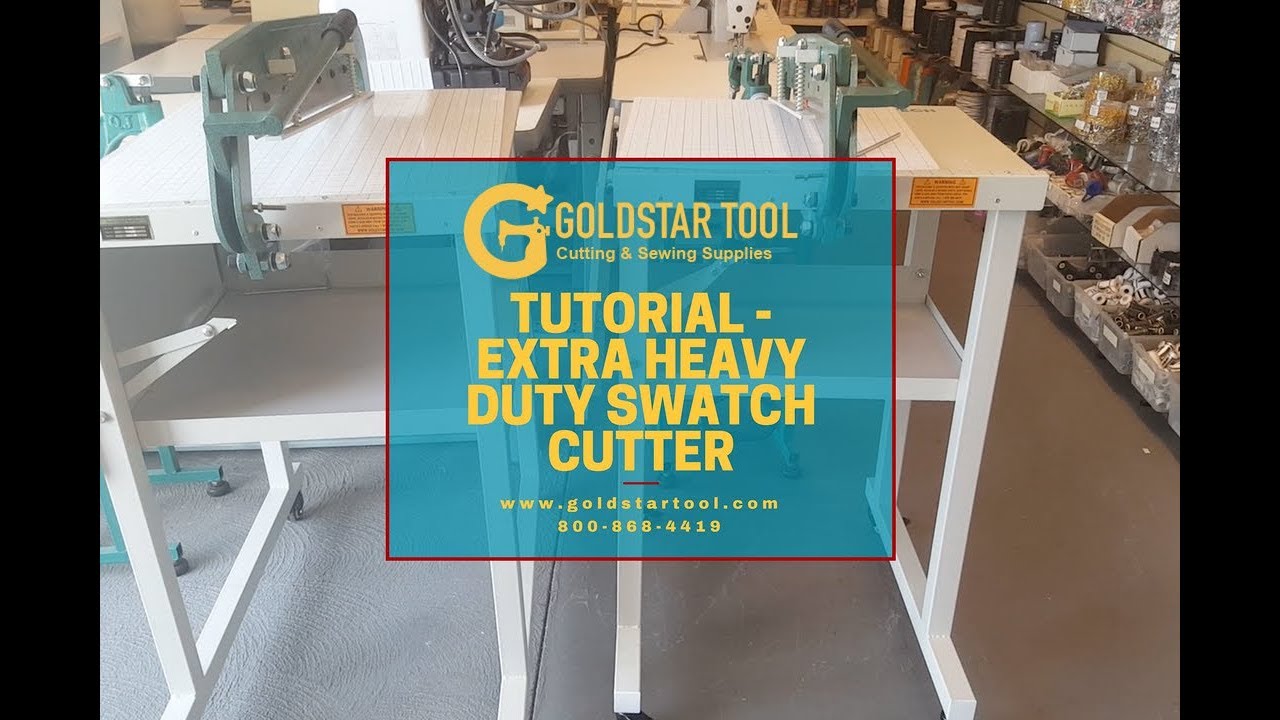 Tutorial- Extra Heavy Duty Swatch Cutter - Goldstartool.com -800-868-4419