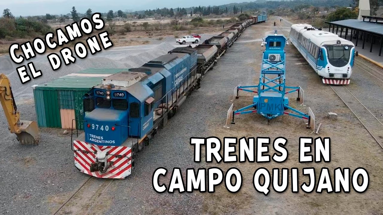 🚂🇦🇷ESTACIÓN CAMPO QUIJANO SALTA RAMAL C14 LOCOMOTORA GT 22 9740 DUPLA ALERCE TREN REGIONAL