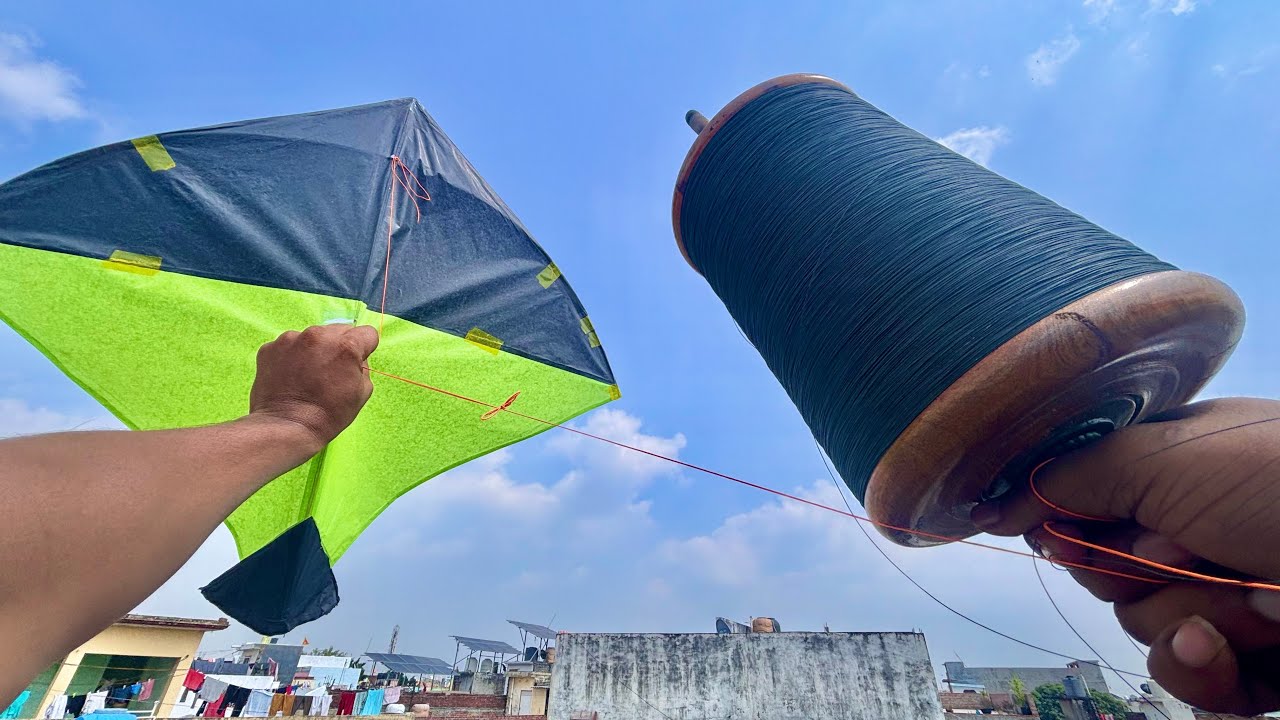 New Manjha Testing 😱 | How To Cut Kites | Kite Flying | Kite Fight |