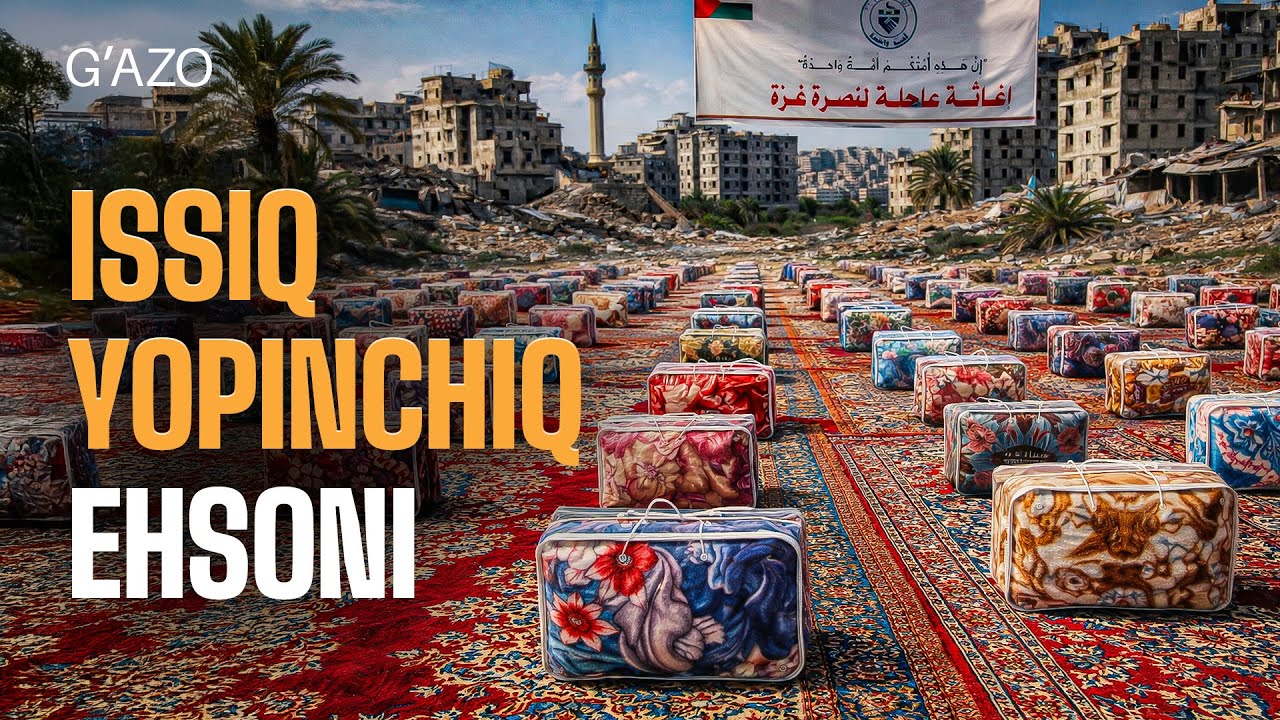O'zbek birodarlar  nomidan  G'azo ahliga | Issiq yopinchiq ehsoni