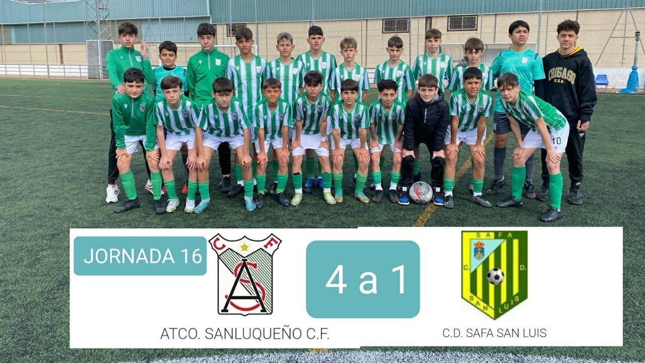 JORNADA 16 ATCO SANLUQUEÑO INFANTIL B  VS  SAFA  TEMPORADA 2023/24