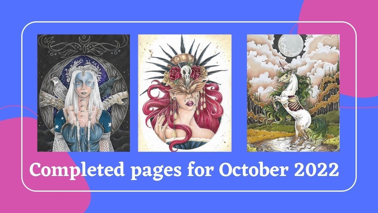 Finished Colouring pages - October 2022
