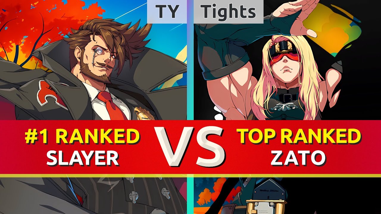 GGST ▰ TY (#1 Ranked Slayer) vs Tights (TOP Ranked Zato). High Level Gameplay