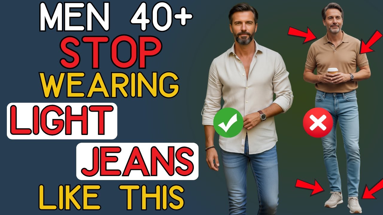 How to Wear Light Jeans After 40 – And What to Avoid | 40+ Men's Fashion